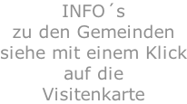INFO´s zu den Gemeinden siehe mit einem Klick auf die Visitenkarte